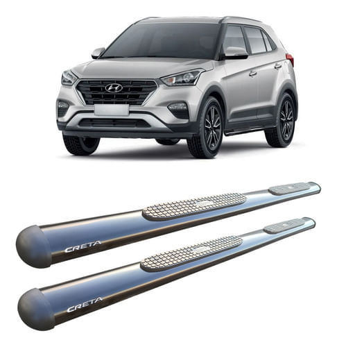 Estribo Hyundai Creta Oblongo Oval Preto
