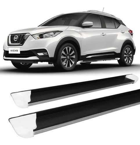 Estribo Nissan Kicks Personalizado Branco