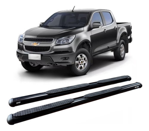 Estribo Oval S10 S-10 2012 A 2020 Cabine Dupla Preto