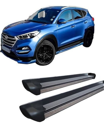 Estribo Personalizado Preto Fosco Para Tucson 2017 A 2020