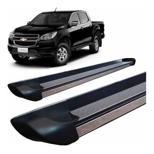 Estribo S-10 2012 A 2019 Cabine Dupla Personalizado Preto