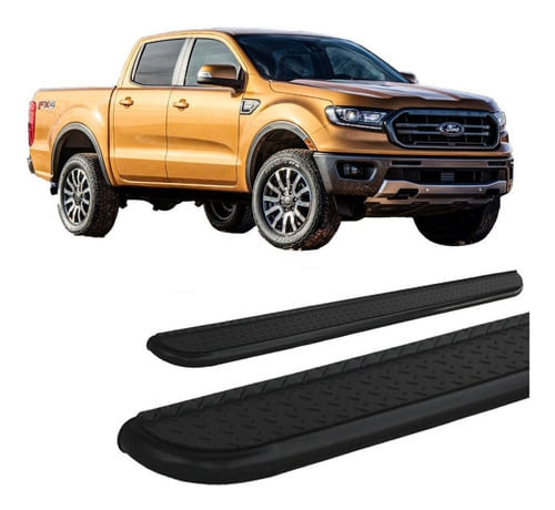 Estribo Ranger 2013 A 2020 Chapa Aço Preto C D