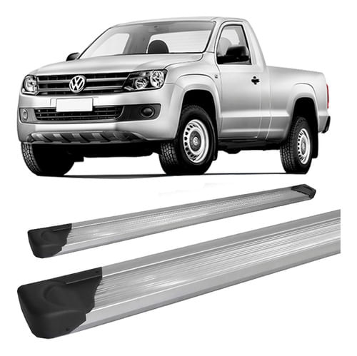 Estribo Amarok Alumínio Prata C/s Cabine Simples