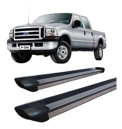 Estribo F-250 Cabine Dupla Personalizado Preto F250