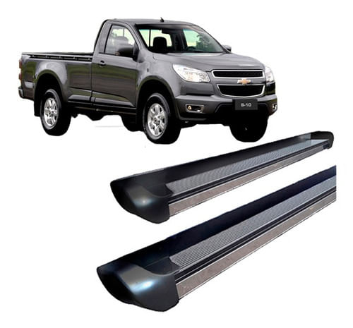 Estribo S10 2012 A 2020 Personalizado Preto Brilhante C/s