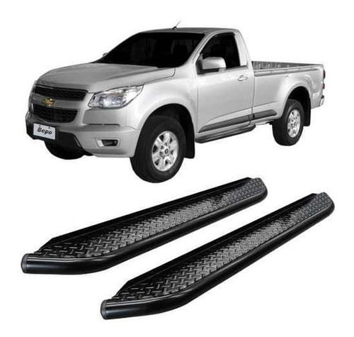 Estribo S-10 Cabine Simples Chapa Preto S10
