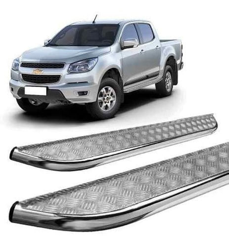 Estribo Chapa S10 S-10 2012 A 2017 Cabine Dupla Cromado