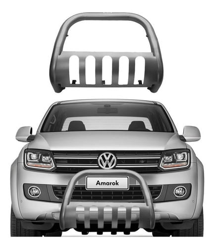 Para-choque De Impulsão Com Protetor Amarok Grafite