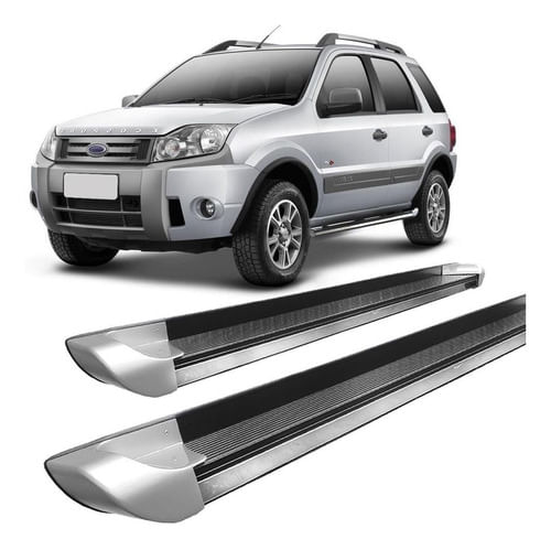 Estribo Ecosport Até 2012 Personalizado Prata