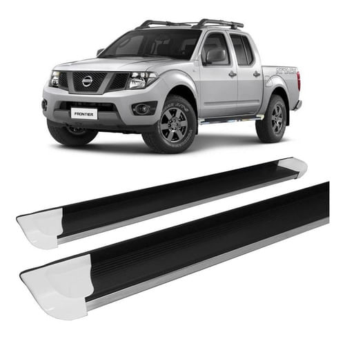 Estribo Frontier 2008 A 2016 Personalizado Branco