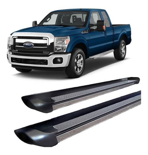Estribo Personalizado Preto Brilhante F-250 C Simples