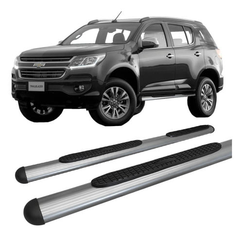 Estribo Trailblazer 2012 A 2017 Oblongo Oval Grafite