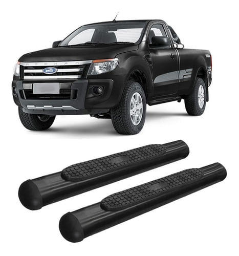 Estribo Ranger 2013 Em Diante C/s Oblongo Oval Preto