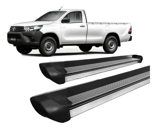 Estribo Hilux 2016 A 2020 Personalizado Preto Fosco C/s