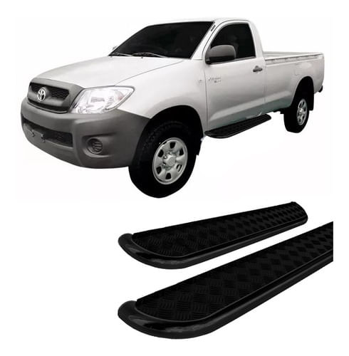 Estribo Lateral Hilux 2005 A 2015 Chapa Preto Cabi/simples