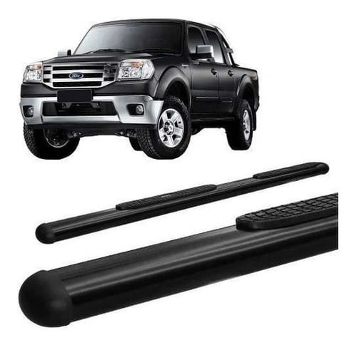 Estribo Oval Ranger 2001 Até 2012 Cabine Dupla Preto