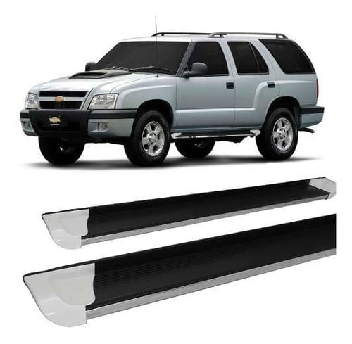 Estribo Alumínio Blazer 1995 A 2010 Personalizado Branco