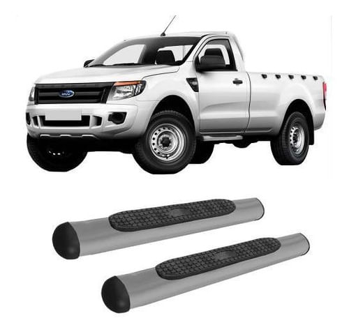 Estribo Oval Ranger 2013 A 2020 Cabine Simples Grafite