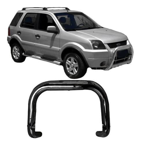 Para-choque De Impulsão Ecosport 2004 A 2007 S/barra Preto