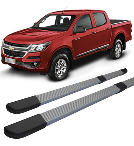 Estribo S10 2012 A 2020 Quadrado Modelo Propria Prata C D