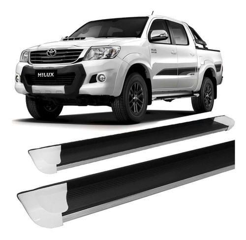 Estribo Personalizado Hilux Alumínio Branca 2005 Até 2015