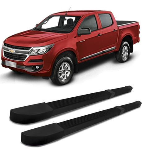 Estribo S10 2012 A 2020 Quadrado Modelo Propria Preto C D