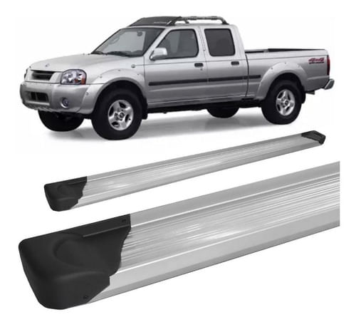 Estribo Frontier Ate 2007 Chapa De Alumínio Prata
