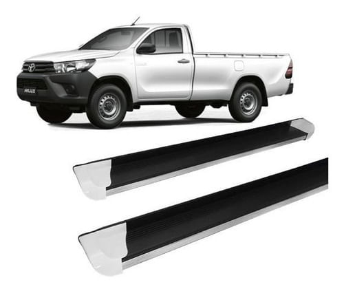 Estribo Hilux 2016 A 2020 Personalizado Branco C S