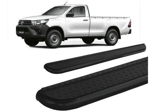 Estribo Hilux 2016 A 2020 Chapa De Aço Preto