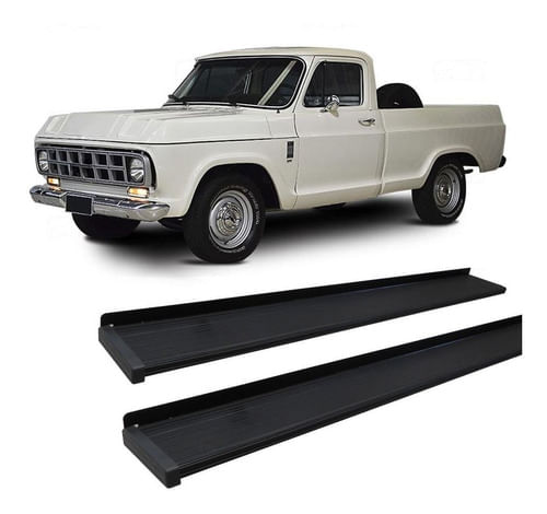 Estribo D-10 Cabine Simples Modelo Propria Preto