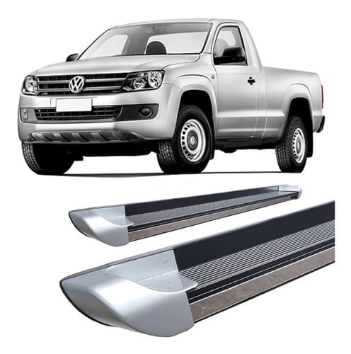 Estribo Amarok Personalizado Prata C Simples