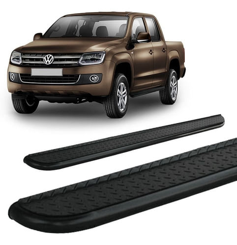 Estribo Amarok C Dupla 2,5  Chapa Preto
