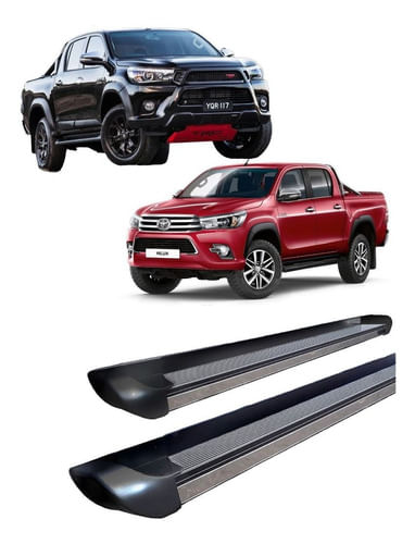 Estribo Hilux 2016 A 2020 Personalizado Preto C D