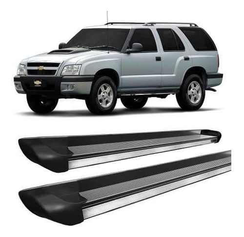 Estribo Alumínio Blazer 1995 A 2010 Personalizado Preto