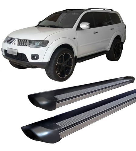 Estribo Pajero Dakar Personalizado Preto 2011 Ate 2020