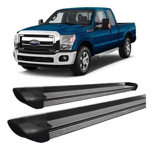 Estribo Personalizado Preto F-250 | F-250 Cabine Simples