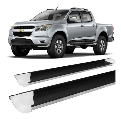 Estribo S-10 2012 Em Diante C/d Personalizado Branco