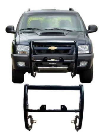 Quebra Mato Suporte Guincho Preto S/ Protet De Farol Blazer