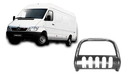 Quebra Mato Ou Prachoque De Impulsao C/ Chapa Sprinter Cromo