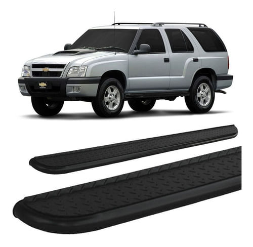 Estribo Chapa Blazer 1995 A 2011 Preto