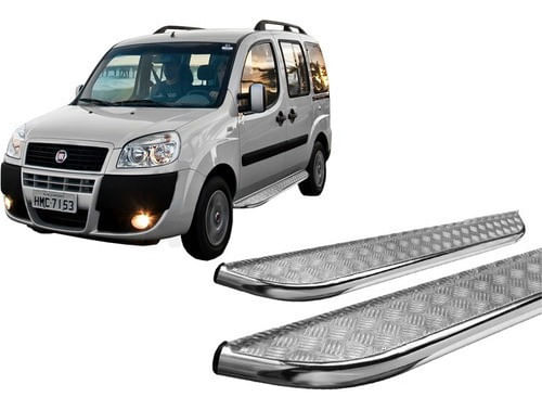 Estribo Cromado Chapa Fiat Doblo