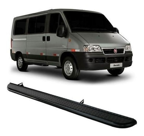 Estribo Lateral Fiat Ducato Preto Lado Passageiro Teto Baixo