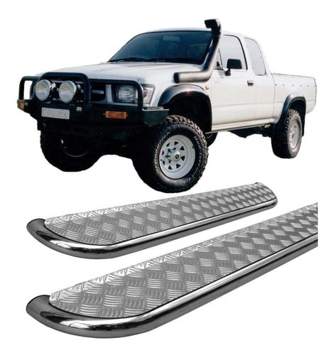 Estribo Lateral Hilux 1998 A 2004 Chapa Cromado