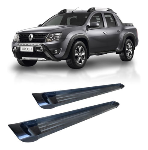 Estribo Duster Oroch 2015 A 2017 Alumínio Preto
