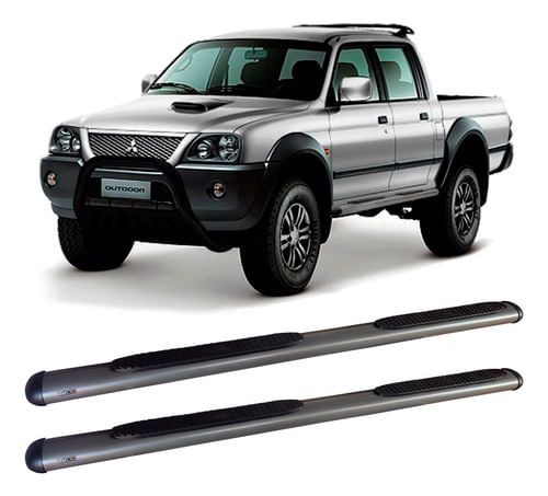 Estribo L200 Sport/outdoor Oblongo Oval Grafite
