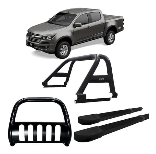 Kit Quebra Mato Sant Ant Estr Quadr S10 94/2011 C/d Preto