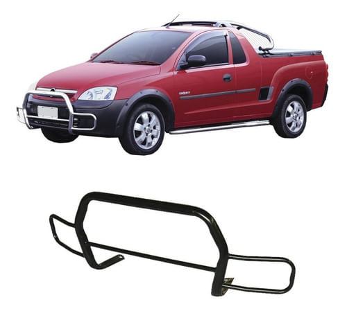 Para-choque De Impulsão Protetor Montana 2004/10 Preto