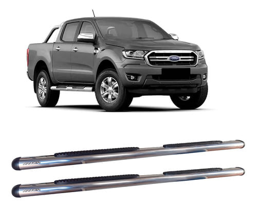 Estribo Ranger 2013 A 2020 Oval Oblongo Cromado C/d