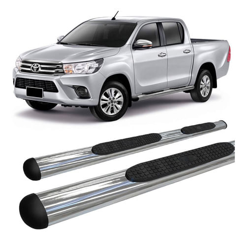 Estribo Hilux 2016 A 2020 Oval Oblongo Cromado C/d
