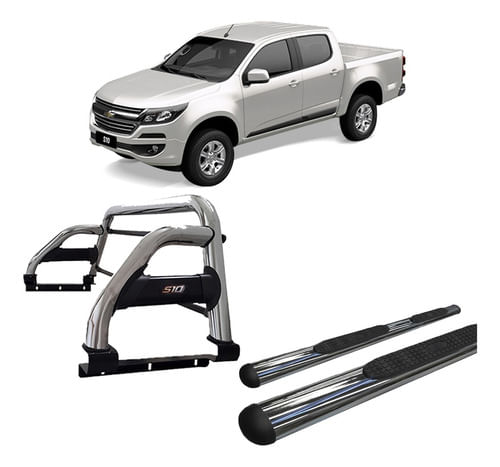 Kit Santo Antonio H2/estribo Oval-s10 12/2020 C/d Cromo